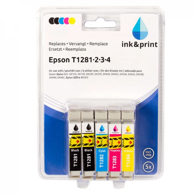 Epson Multipack with 5 Ink Cartridges - T128 Series