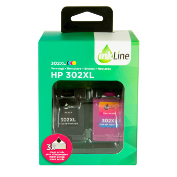Inkline HP 302XL Inktcartridges - 2-pack