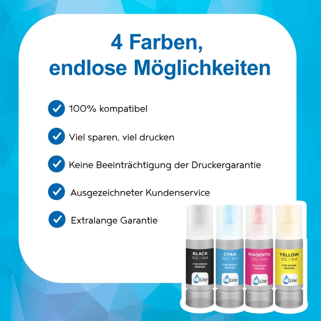 Inkline Epson 29XL Tintenpatronen - 4er-pack